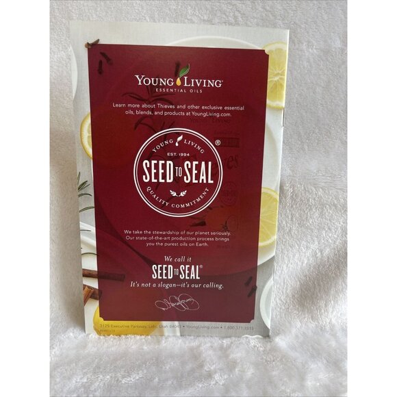 Young Living Essential Oils Thieves Brochure Booklet Unused - Picture 2 of 2